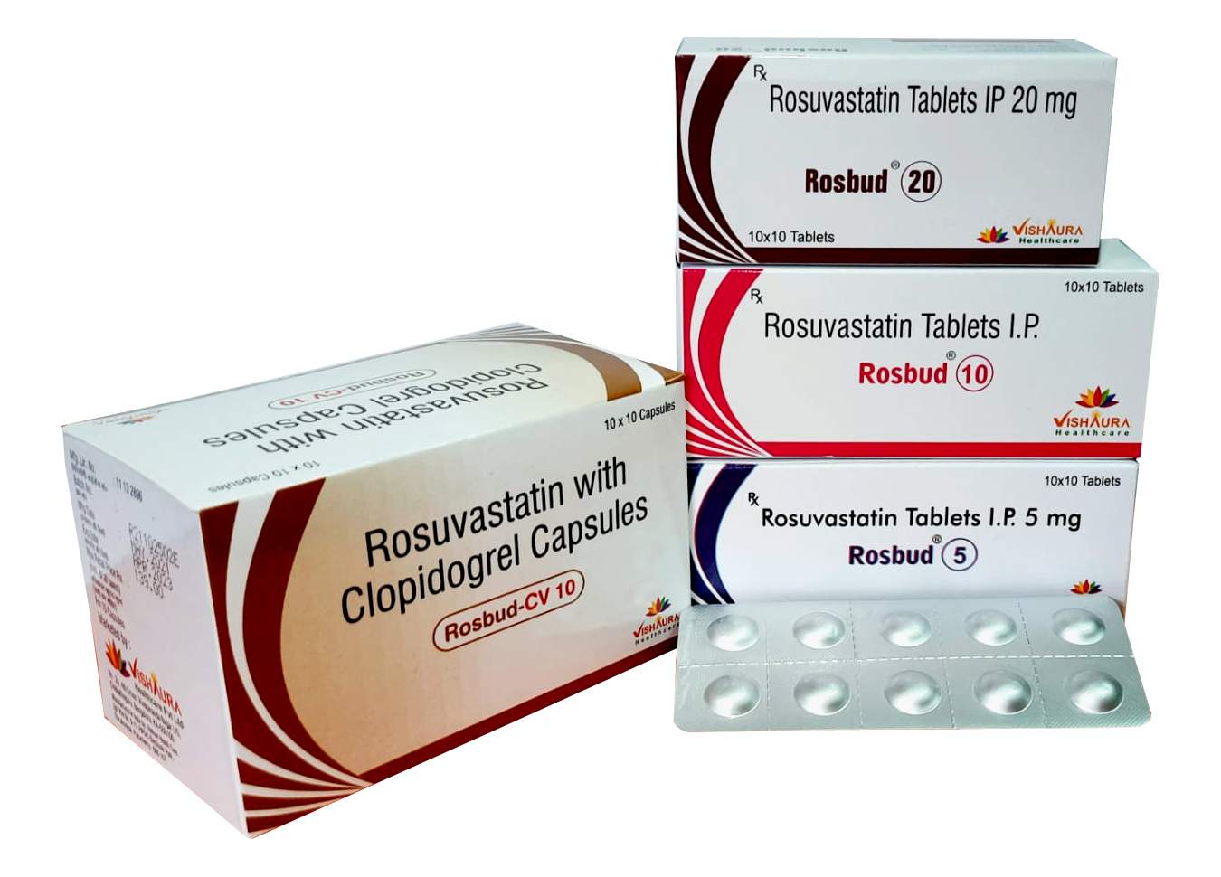 ROSUVASTATIN + CLOPIDOGREL,prevents the risk of heart attack, stroke and heart-related chest pain (angina).